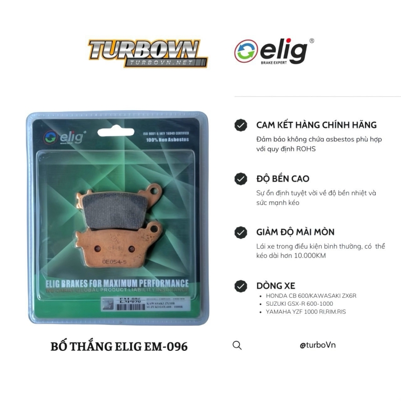Bố thắng Elig HONDA CB600-CBR1000RR-CBR600RR
