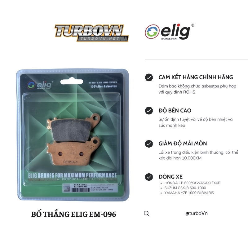 Bố thắng Elig  SUZUKI GSX600-GSX750