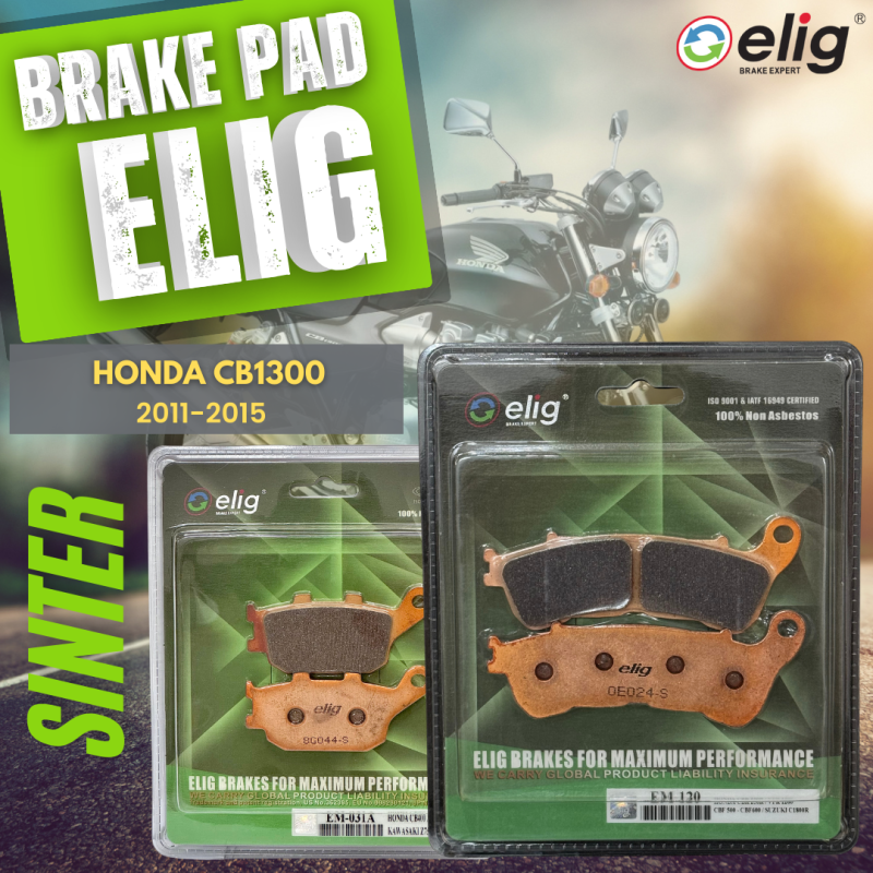 Bố thắng Elig Sinter HONDA CB1300 2011-2015 (Trước EM-120, Sau EM-031A)