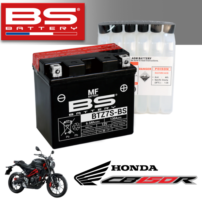 Bình ắc quy BTZ7S - BS dành cho xe HONDA CB150R