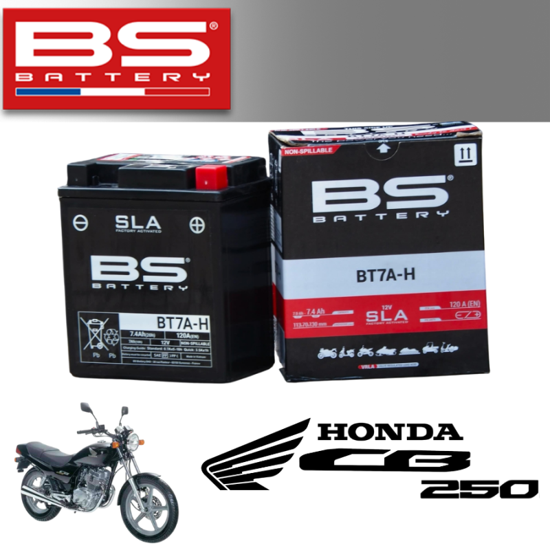 Bình ắc quy BS BT7A-H  dành cho xe HONDA CB250