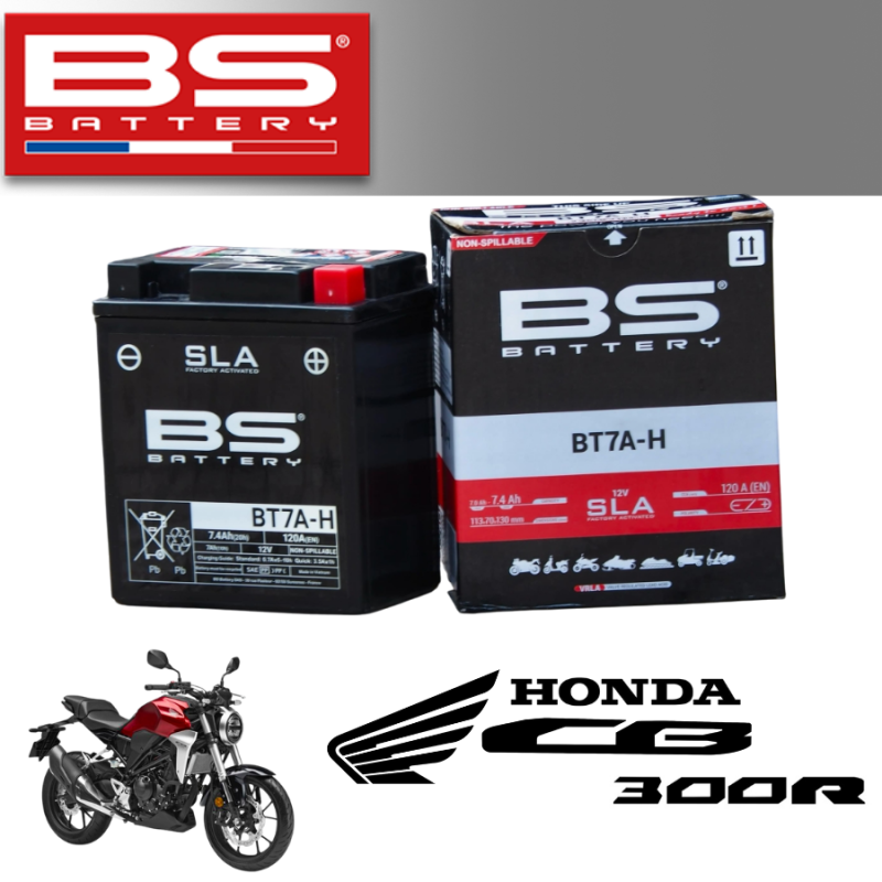 Bình ắc quy BS BT7A-H dành cho xe HONDA CB300R