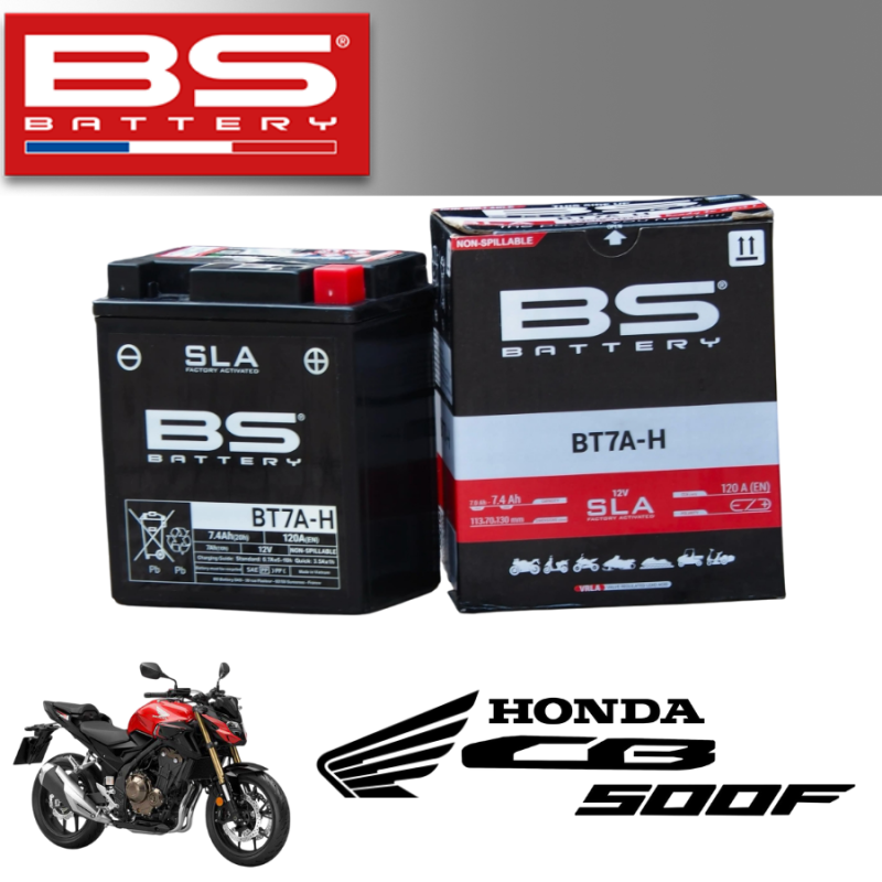 Bình ắc quy BS BT7A-H dành cho xe HONDA CB500F 