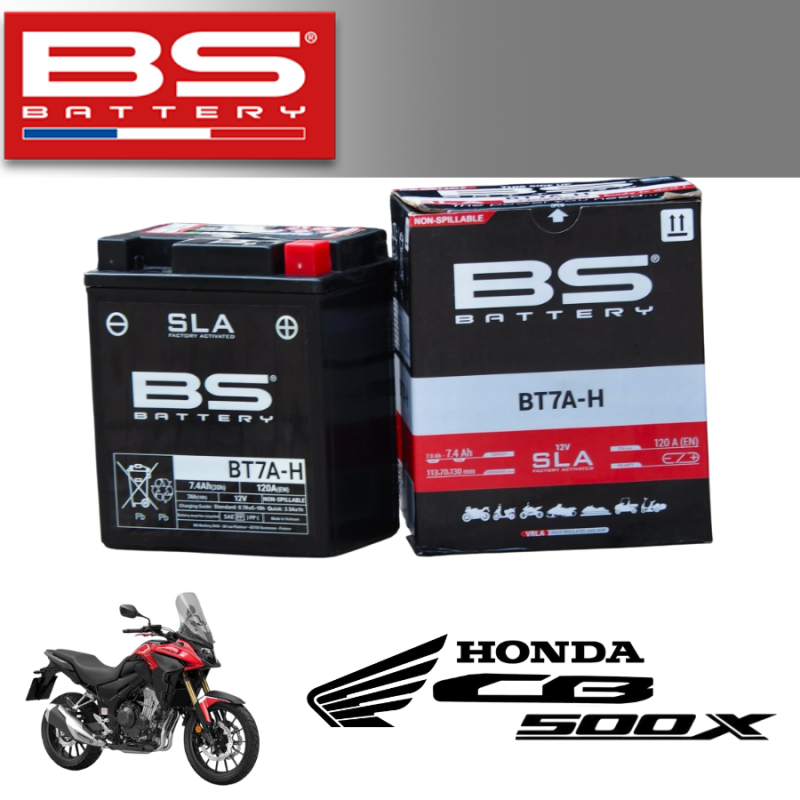 Bình ắc quy BS BT7A-H dành cho dòng xe HONDA CB500X 