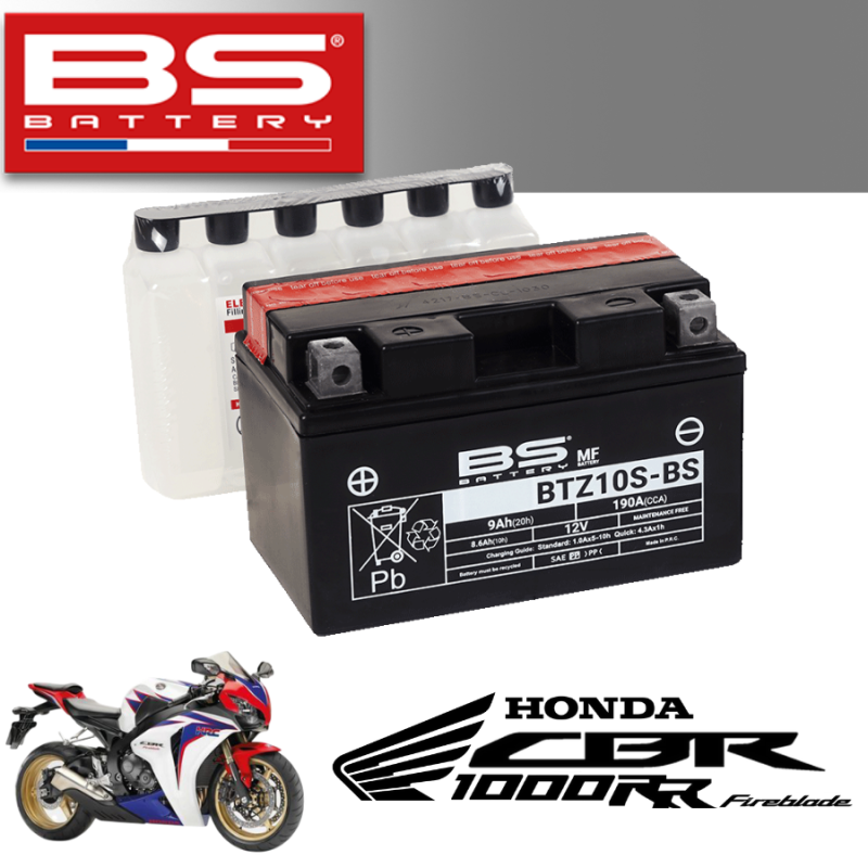 Bình ắc quy  BTZ10S-BS dành cho xe HONDA CBR 1000RR 