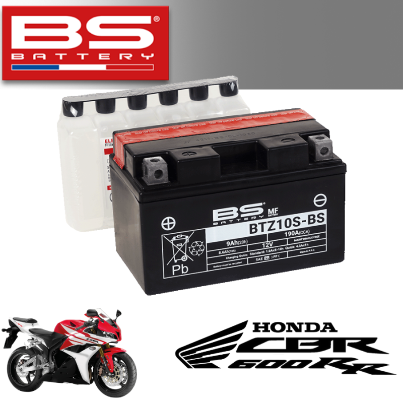 Bình ắc quy  BTZ10S-BS dành cho HONDA CBR 600RR