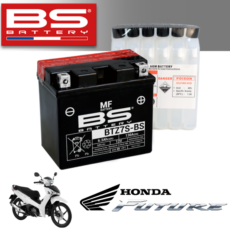 Bình ắc quy BTZ7S - BS dành cho xe HONDA FUTURE