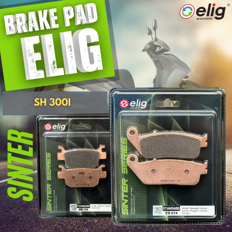 Bố thắng Elig Sinter HONDA SH300I 