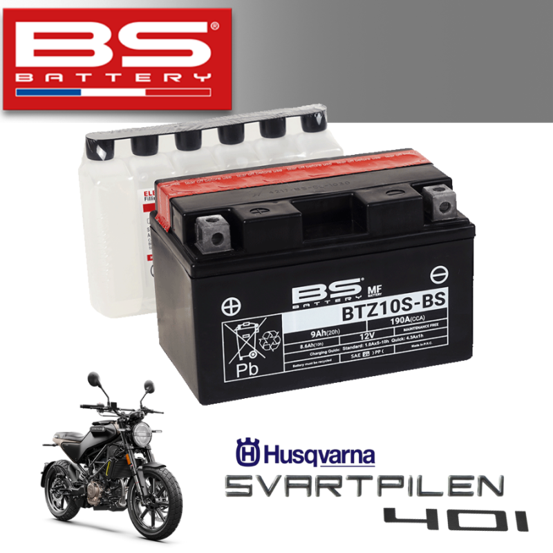 Bình ắc quy  BTZ10S-BS dành cho xe HUSQVARNA SVARTPILEN 401