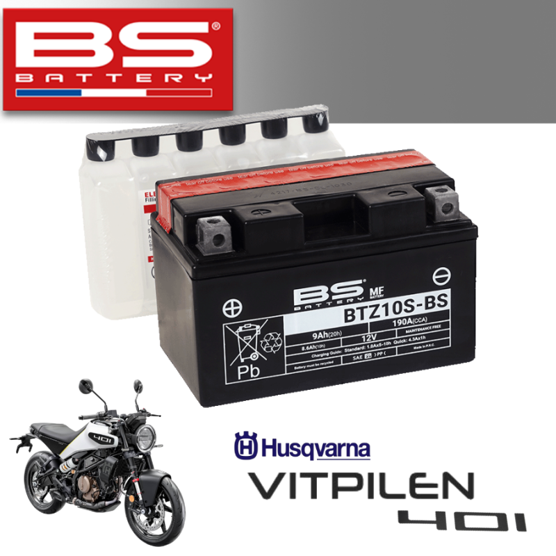 Bình ắc quy  BTZ10S-BS dành cho xe HUSQVARNA VITPILEN 401