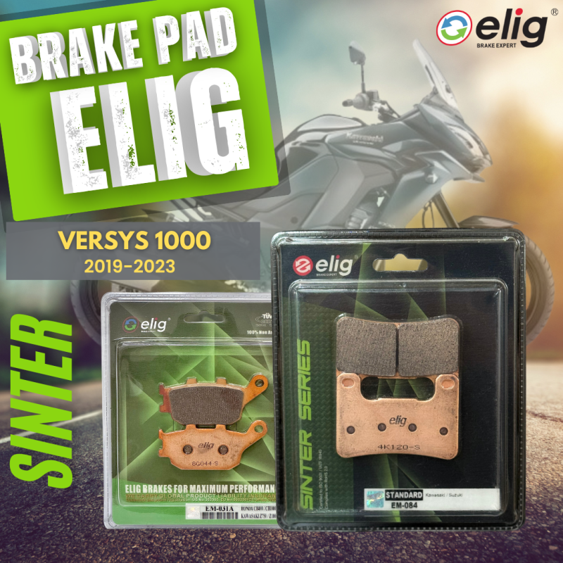 Bố thắng Elig Sinter KAWASAKI VERSYS 1000 2019-2023 (Trước EM-084, Sau EM-031A)