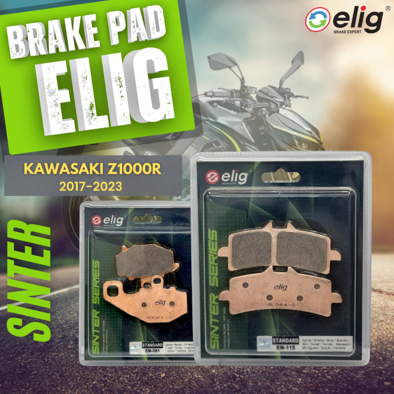 Bố thắng Elig Sinter KAWASAKI Z1000R (Trước EM-115, Sau EM-081)