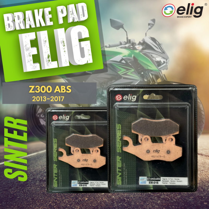 Bố thắng Elig Sinter KAWASAKI Z300 2013-2017 (Trước EM-016, Sau EM-016)