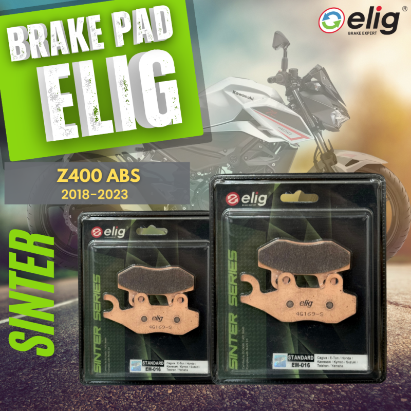 Bố thắng Elig Sinter KAWASAKI Z400 2018-2023 (Trước EM-016, Sau EM-016)