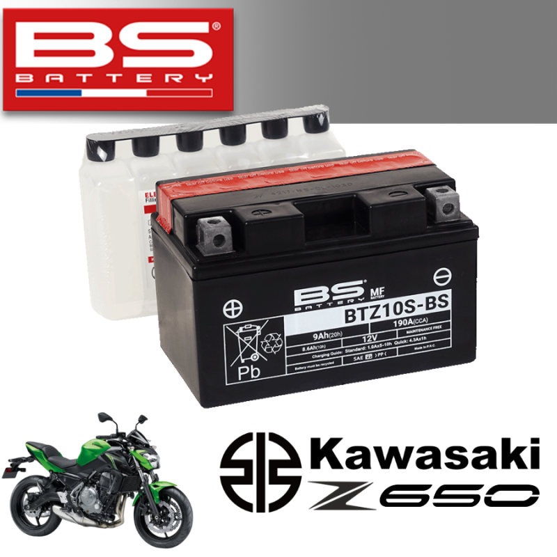 Bình ắc quy  BTZ10S-BS dành cho xe KAWASAKI Z650