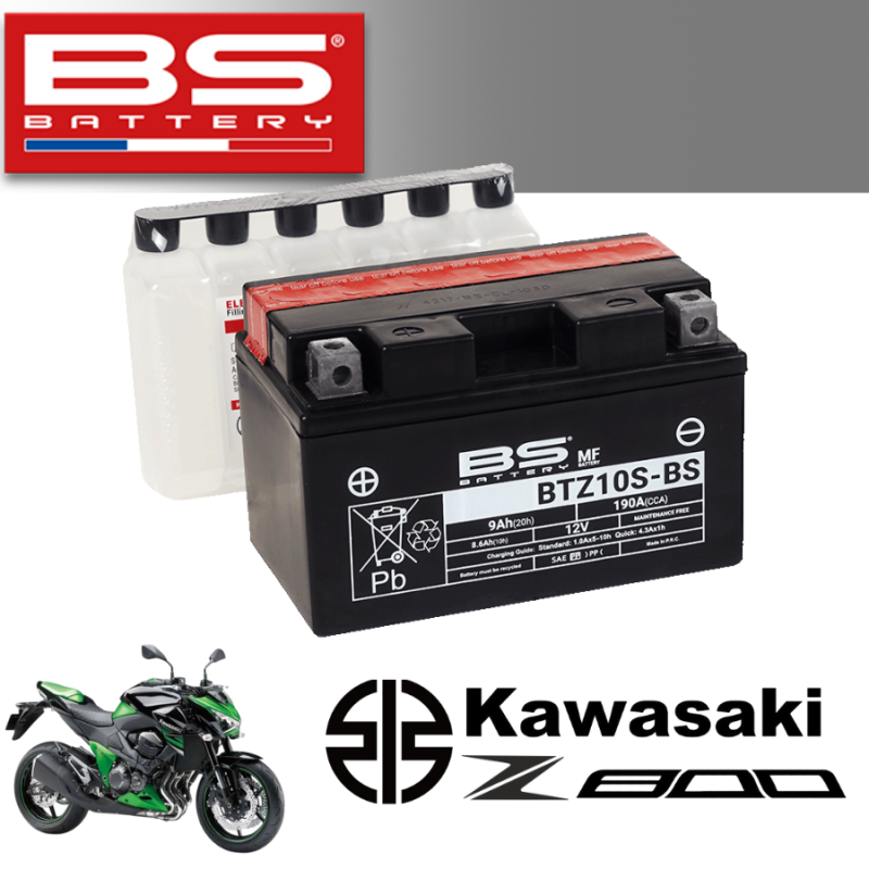 Bình ắc quy  BTZ10S-BS dành cho xe KAWASAKI Z800