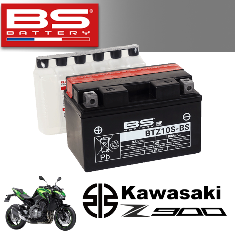 Bình ắc quy BTZ10S - BS dành cho xe KAWASAKI Z900
