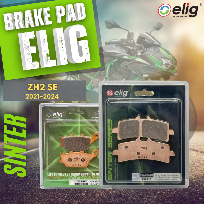 Bố thắng Elig Sinter KAWASAKI ZH2 SE (Trước EM-115, Sau EM-031A)