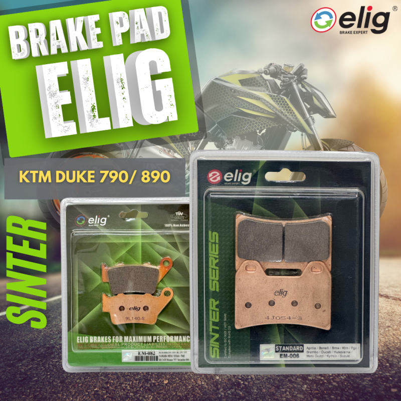 Bố thắng Elig Sinter KTM DUKE 790/890 (Trước EM-006, Sau EM-082)