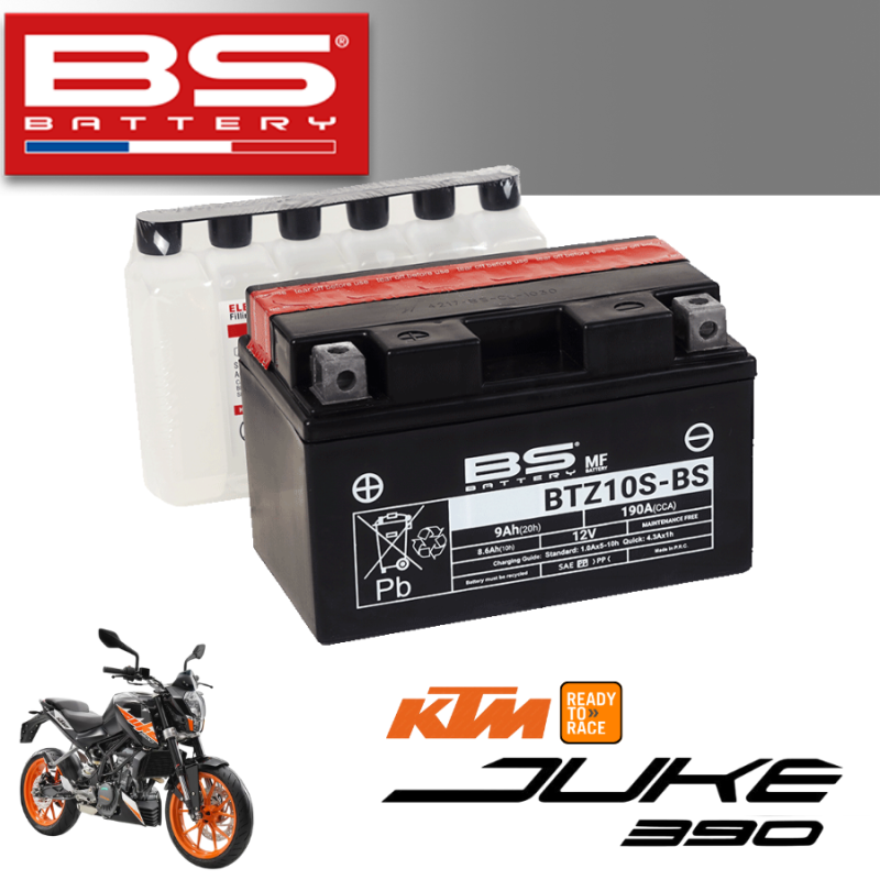 Bình ắc quy  BTZ10S-BS dành cho xe KTM JUKE 390 