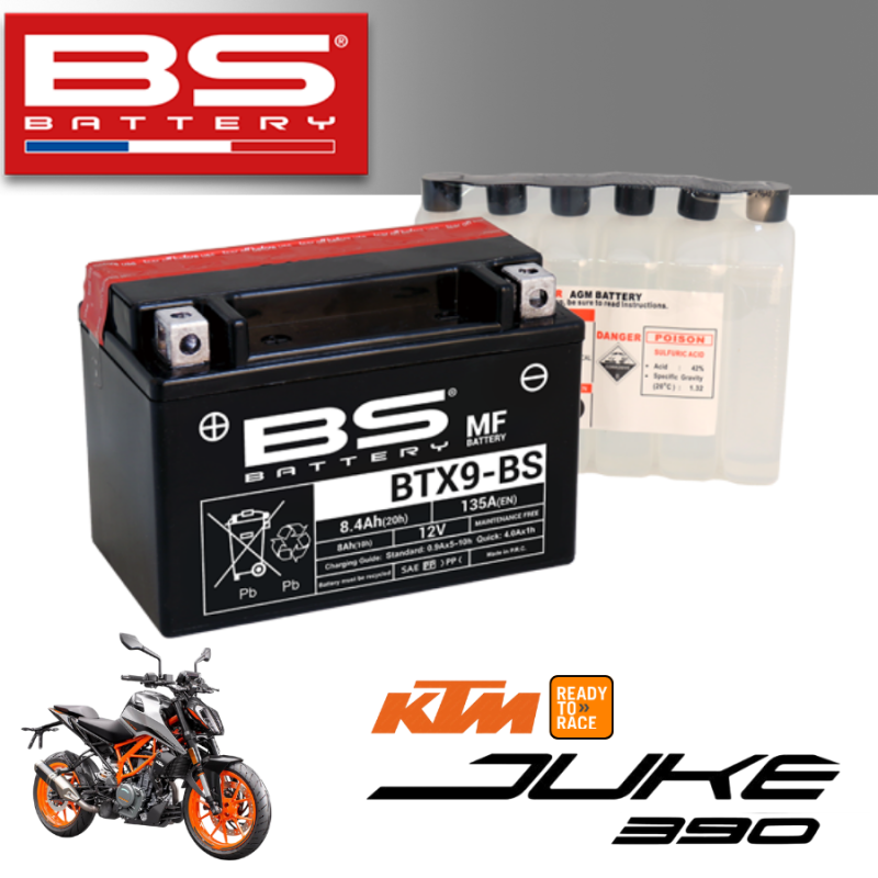 Bình ắc quy BTX9 - BS dành cho xe KTM JUKE 390 