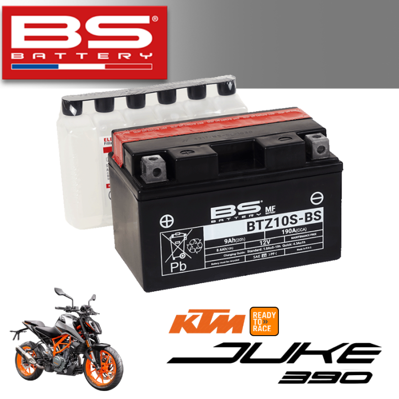 Bình ắc quy  BTZ10S-BS dành cho  KTM JUKE 390 