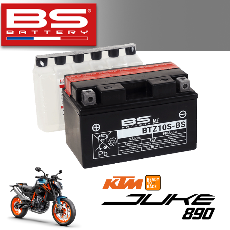 Bình ắc quy  BTZ10S-BS dành cho xe KTM JUKE 890