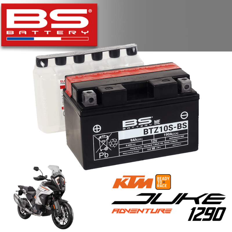 Bình ắc quy  BTZ10S-BS dành cho xe KTM JUKE  ADVENTURE 1290