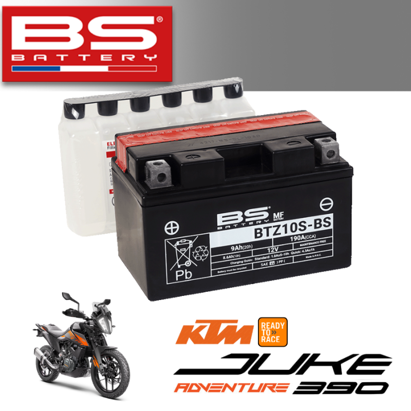 Bình ắc quy  BTZ10S-BS dành cho xe KTM JUKE ADVENTURE 390