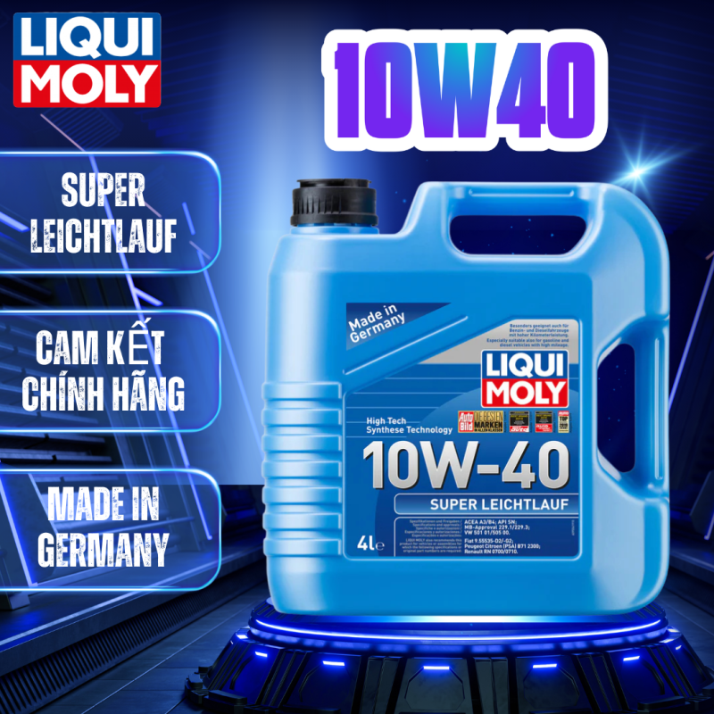 DẦU NHỚT Ô TÔ LIQUI MOLY SUPER LEICHTLAUF 10W40 4L - 9504