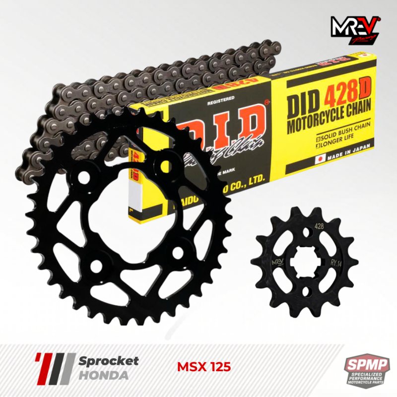 Nhông Sên Dĩa MREV Honda MSX 125 đi sên 428 (15-34/428)