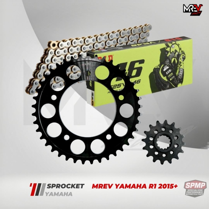NHÔNG SÊN DĨA THÉP MREV YAMAHA R1 (2015-2020) 16-41/525
