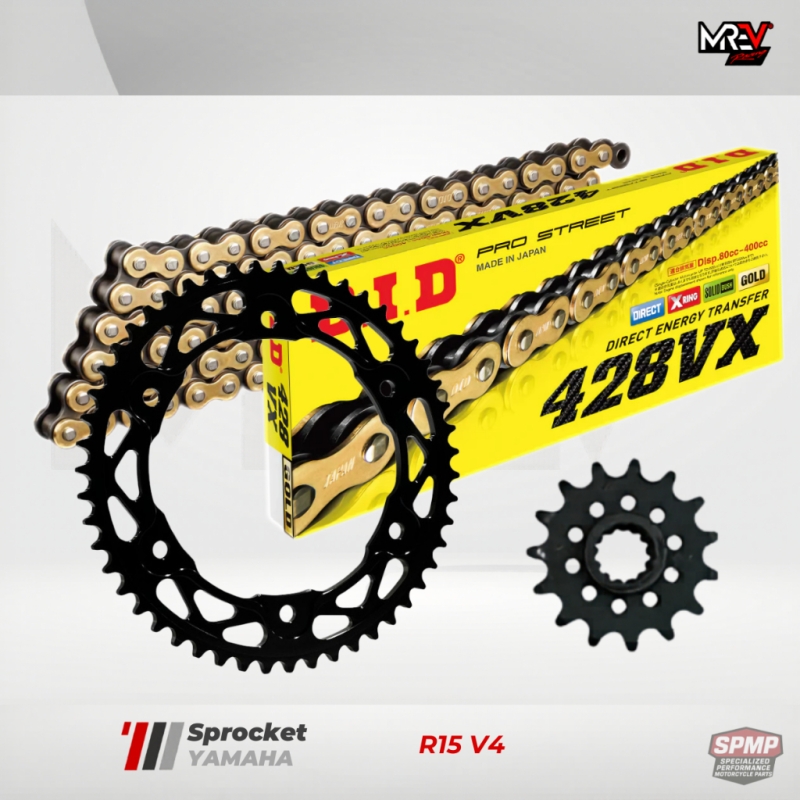 Nhông Sên Dĩa MREV cho xe Yamaha R15 V4 14-48/428