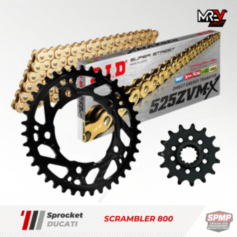 Nhông Sên Dĩa MREV cho xe Ducati Scrambler 800 15-46/520