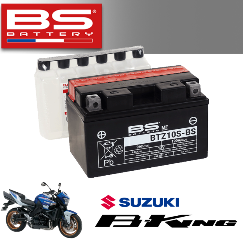 Bình ắc quy  BTZ10S-BS dành cho xe SUZUKI B-KING
