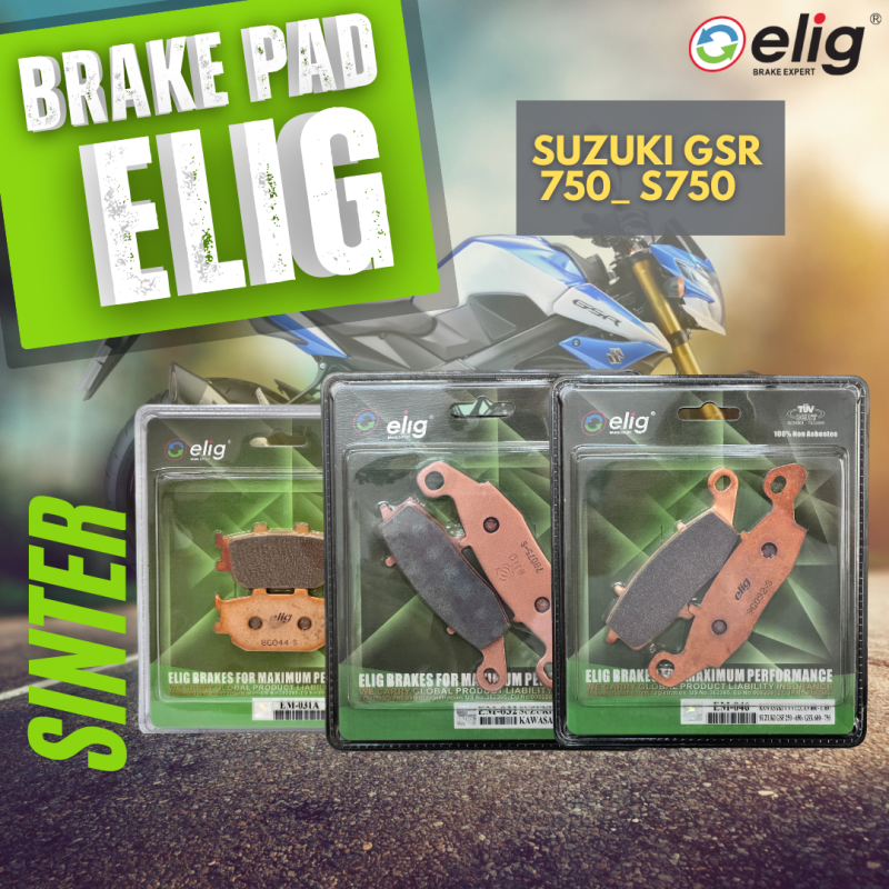 Bố thắng Elig Sinter dành cho xe SUZUKI GSR750_ S750