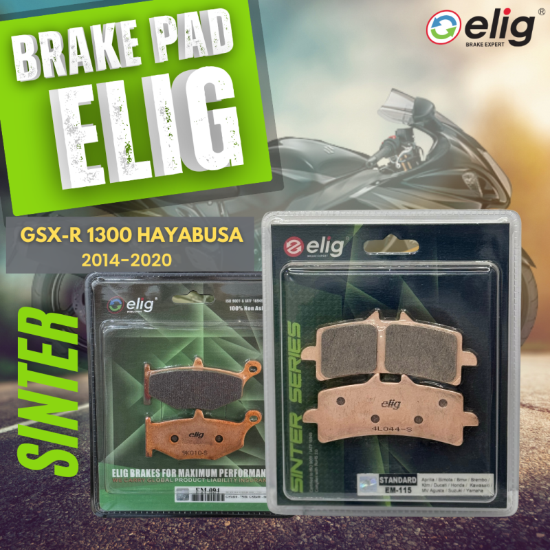 Bố thắng Elig Sinter SUZUKI 1300 HAYABUSA 2013-2020 (Trước EM-115, Sau EM-094 )