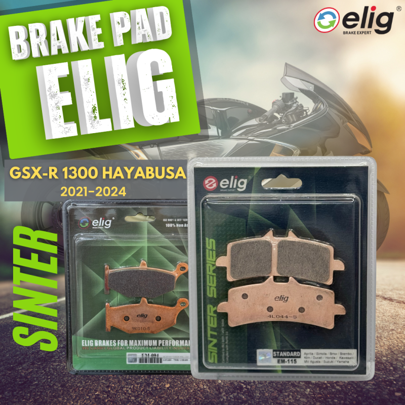 Bố thắng Elig Sinter SUZUKI 1300 HAYABUSA 2020-2023 (Trước EM-115, Sau EM-094 )