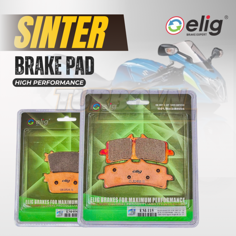 Bố thắng Elig Sinter dành cho xe SUZUKI GSX-R1000 2012-2016