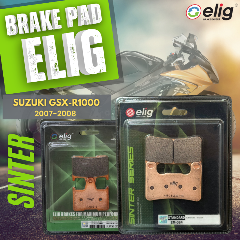 Bố thắng Elig Sinter SUZUKI GSX-R1000 2007-2008