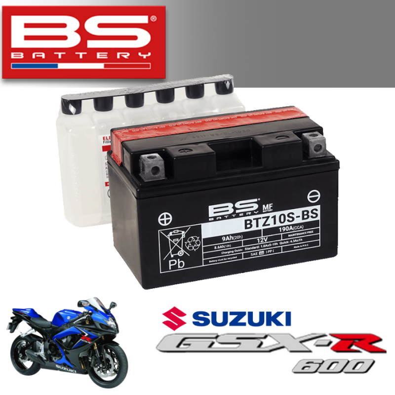 Bình ắc quy  BTZ10S-BS dành cho xe SUZUKI GSX-R600