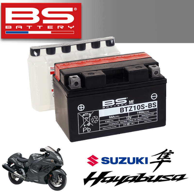 Bình ắc quy  BTZ10S-BS dành cho xe SUZUKI HAYABUSA 