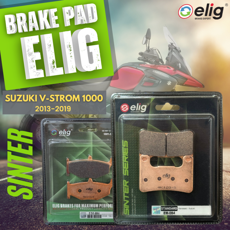 Bố thắng Elig Sinter SUZUKI V-TROM 1000 2013-2019 (Trước EM-084, Sau EM-094)