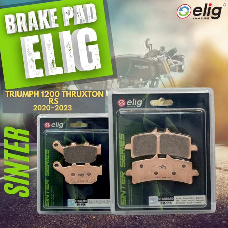 Bố thắng Elig Sinter TRIUMPH 1200 Thruxton RS 2020-2023 (Trước EM-115, Sau EM-066)