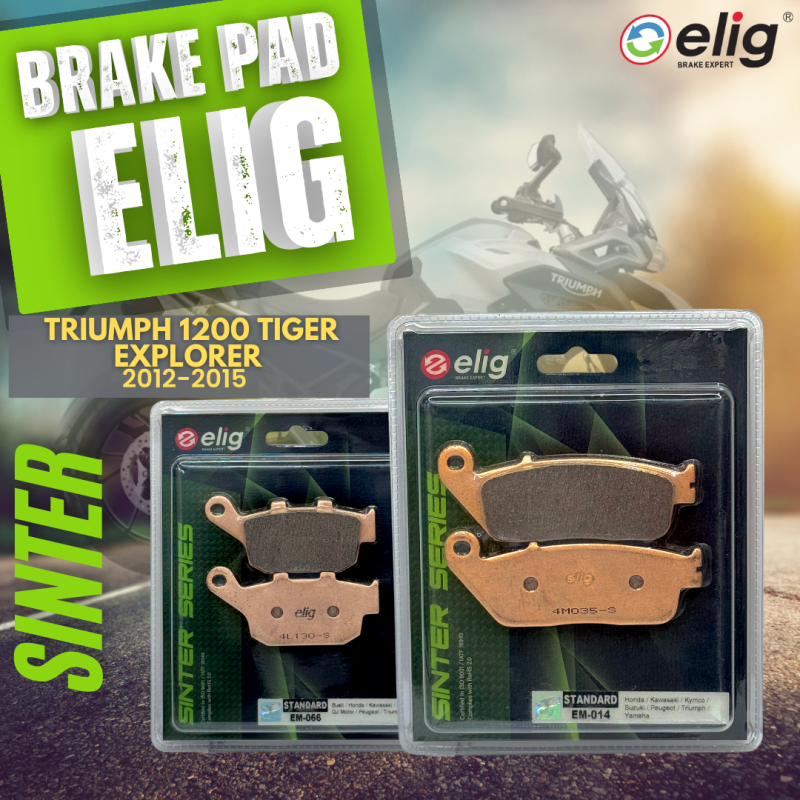 Bố thắng Elig Sinter TRIUMPH 1200 TIGER 2012-2015 (Trước EM-014, Sau EM-066)