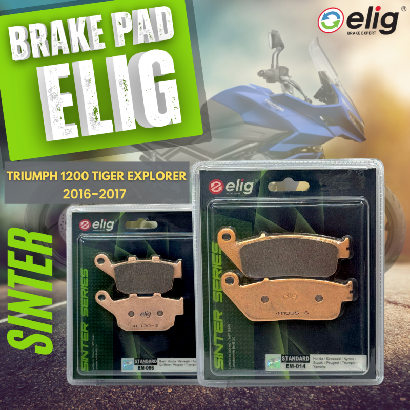 Bố thắng Elig Sinter TRIUMPH 1200 TIGER EXPLORER 2016-2017 (Trước EM-014, Sau EM-066)
