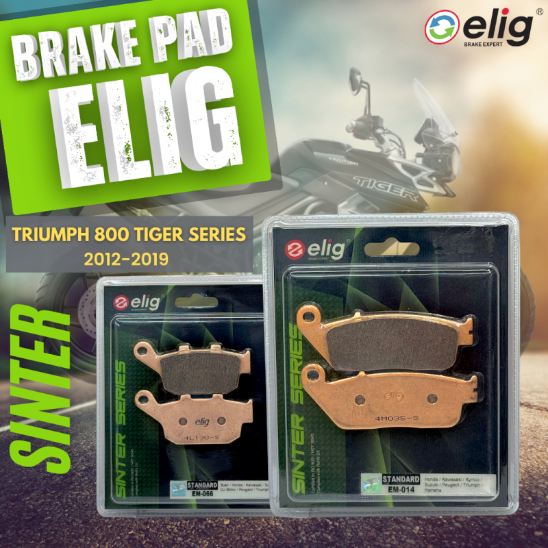Bố thắng Elig Sinter TRIUMPH TIGER 800 2012-2019 (Trước EM-014, Sau EM-066)