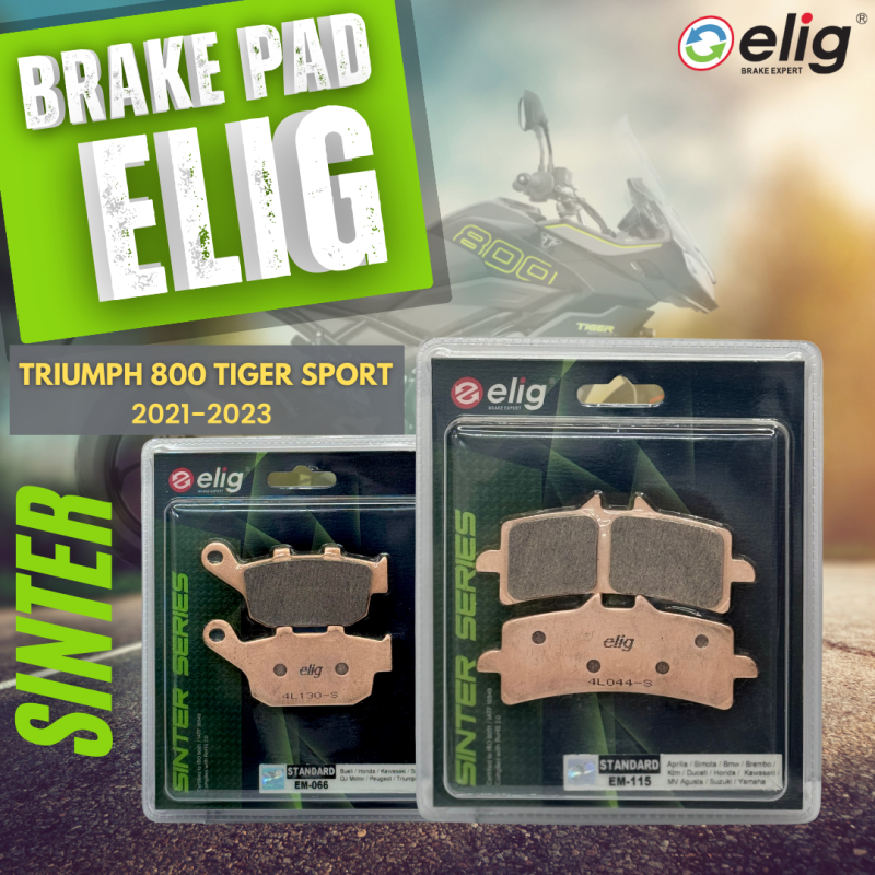 Bố thắng Elig Sinter TRIUMPH TIGER 800 SPORT 2021-2023 (Trước EM-115, Sau EM-066)