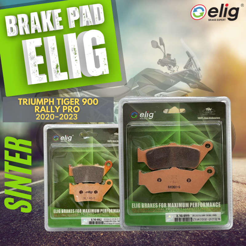 Bố thắng Elig Sinter TRIUMPH 900 RALLY PRO 2020-2023 (Trước EM-095, Sau EM-082 )