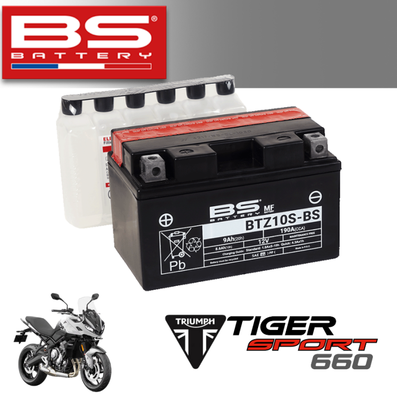 Bình ắc quy  BTZ10S-BS dành cho xe TRIUMPH TIGER SPORT 660